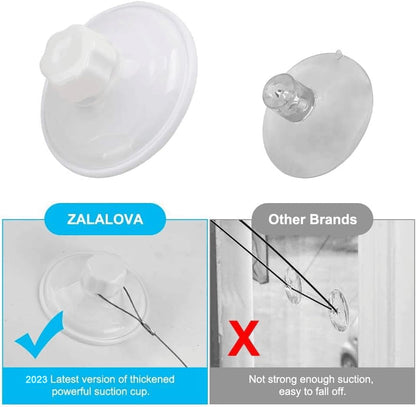 Cat Window Perch, Cat Hammock Window Seat w/Free Fleece Blanket 2025 Latest Screw Suction Cups Extra Large Sturdy Cat Bed Cat Resting Seat Hold Two Large Cats White Indoors (One Extra Suction Cup