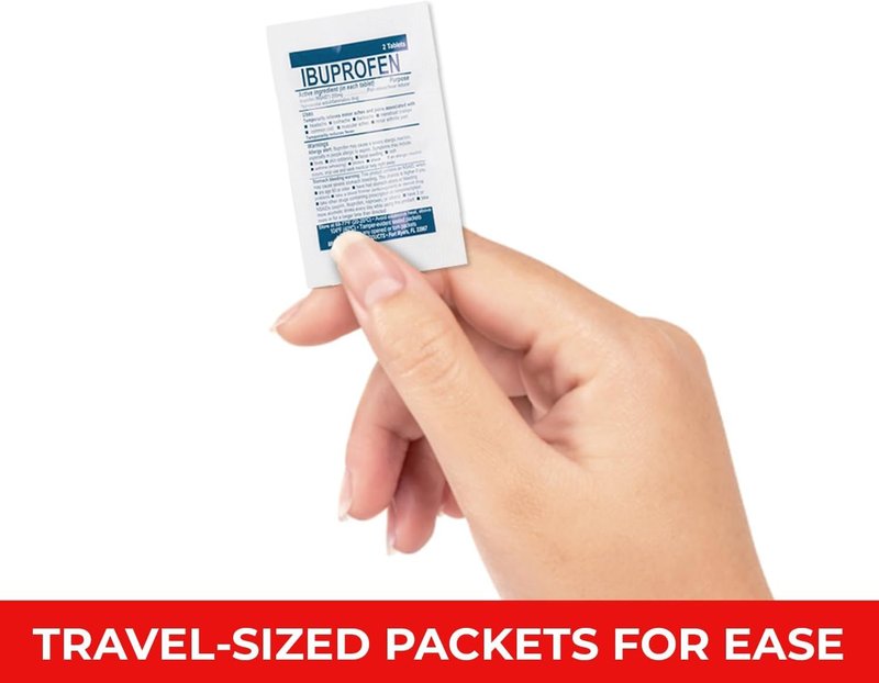 Pocket RX Business Mini Travel Medicine Kit – TSA-Approved First Aid Pouch with 14 Essential OTC Medications for Headache, Pain, Allergy, Upset Stomach & More – Compact, USA Made