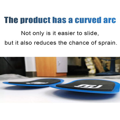 Ehsyxslx Blue Gliding Discs Core Sliders(Curved Arc) Smooth Use On Carpet Floor Exercise Sliders Equipment.Compact Core Gliders for Home Gym - Fitness Equipment & Full-Body Workout Accessories