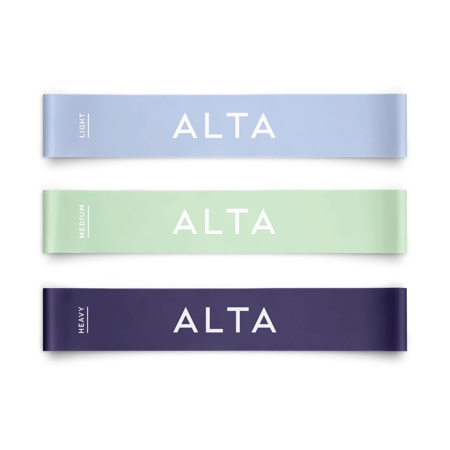 ALTA Mini Loop Bands for Exercise - Premium Durable Latex - Small Resistance Bands for Women, Booty Bands for Working Out, Leg Stretch Loops for Physical Therapy, Pilates Exercise Mini Bands Set