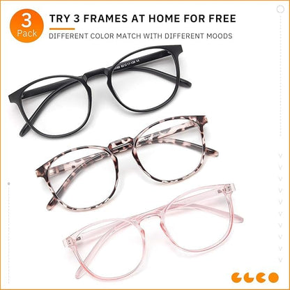 IBOANN Iconic Blue Light Glasses for Woman - Computer Glasses up to 99% Blue Light Blocking - Anti Eyestrain & UV Glare