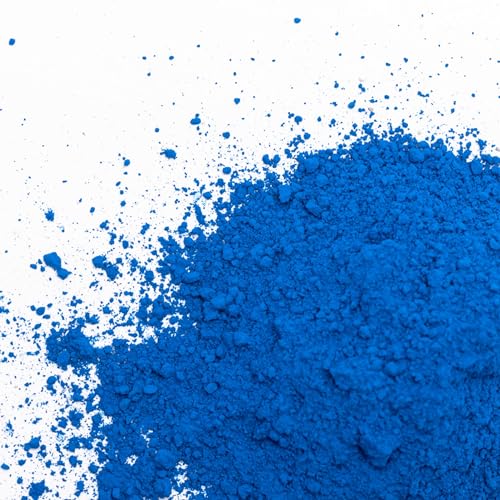 Blue Iron Oxide Powder - Concrete Dye & Cement Pigment for Brick, Cement, Tile, Clay, Lime, Mortar, Grout, Plaster, Paint, Bath Bombs (4 oz)