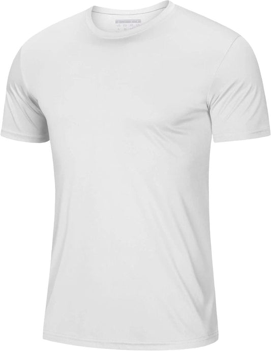 Men's UPF 50+ Quick Dry Athletic T-Shirt - Short Sleeve Workout & Swim Tee
