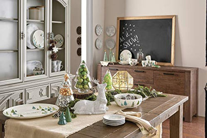 Lenox 880069 Balsam Lane 4-Piece Mug Set, Christmas Drinkware, Holiday Hosting