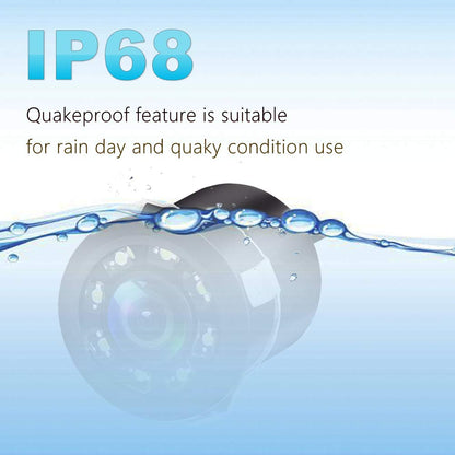 Backup Camera, JPP Embedded Rear View Camera, Waterproof Camera LED Night Vision Reverse Camera for Truck, Car, Travel Trailer