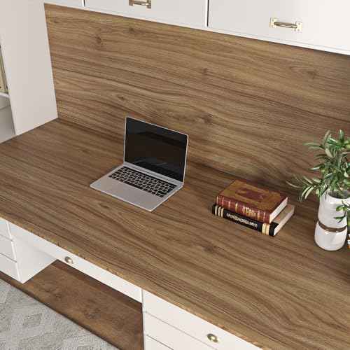 Livelynine Acacia Wood Contact Paper Peel and Stick Countertops Natural Wood Countertop Contact Paper Waterproof Wallpaper Counter Top Covers Vinyl Wrap for Cabinets Desk Laminate Sheets 15.8x78.8