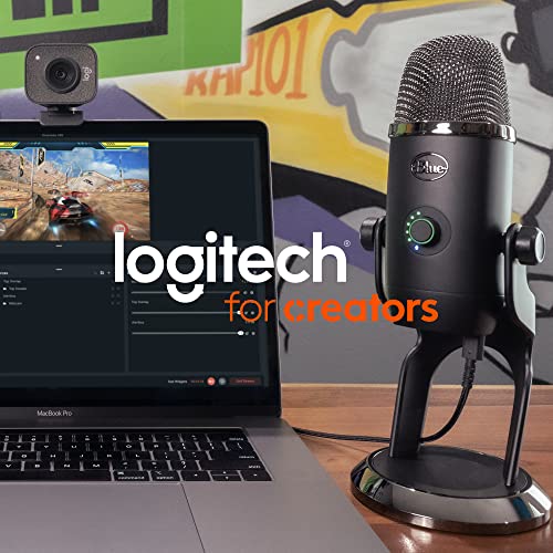 Logitech for Creators Blue Microphones Yeti USB Microphone (Blackout)