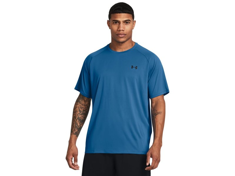Under Armour Men's Tech 2.0 Short-Sleeve T-Shirt, (406) Photon Blue / / Black, Small