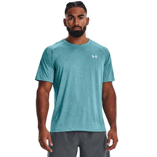 Under Armour Men's Tech 2.0 Short-Sleeve T-Shirt, Cloudless Sky (404)/White, Medium