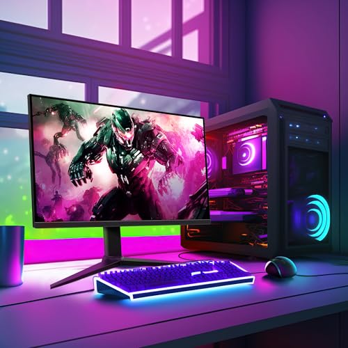 Amazon Basics 24 in Monitor, FHD 1080P, Max 100Hz, VESA Compatible, Built-in Speakers, Black