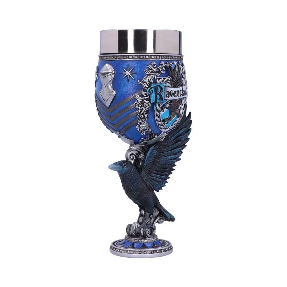Nemesis Now Harry Potter Ravenclaw Hogwarts House Collectible Goblet, 1 Count (Pack of 1), Blue Silver,200 ml