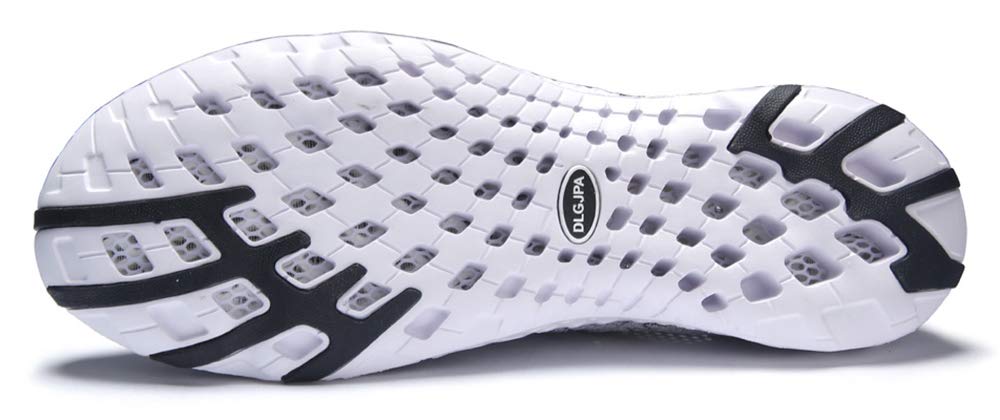 DLGJPA Men's Quick Drying Water Shoes for Beach or Water Sports Lightweight Slip On Walking Shoes Darkgray 9.5