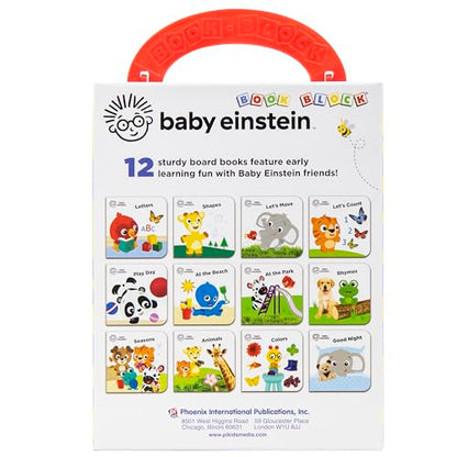 Baby Einstein - My First Library Board Book Block 12-Book Set - First Words, Alphabet, Numbers, and More! - PI Kids