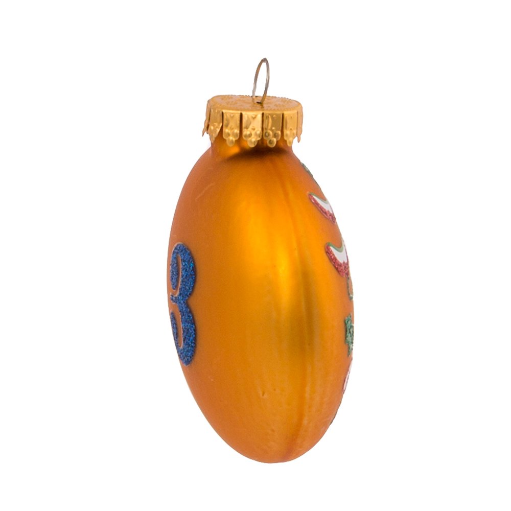 Kurt Adler 12 Days of Christmas Glass Ornament (Set of 12), 65mm