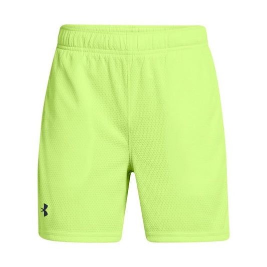 Under Armour Boys Tech Mesh Shorts, (304) Morph Green / / Tech Blue, X-Small