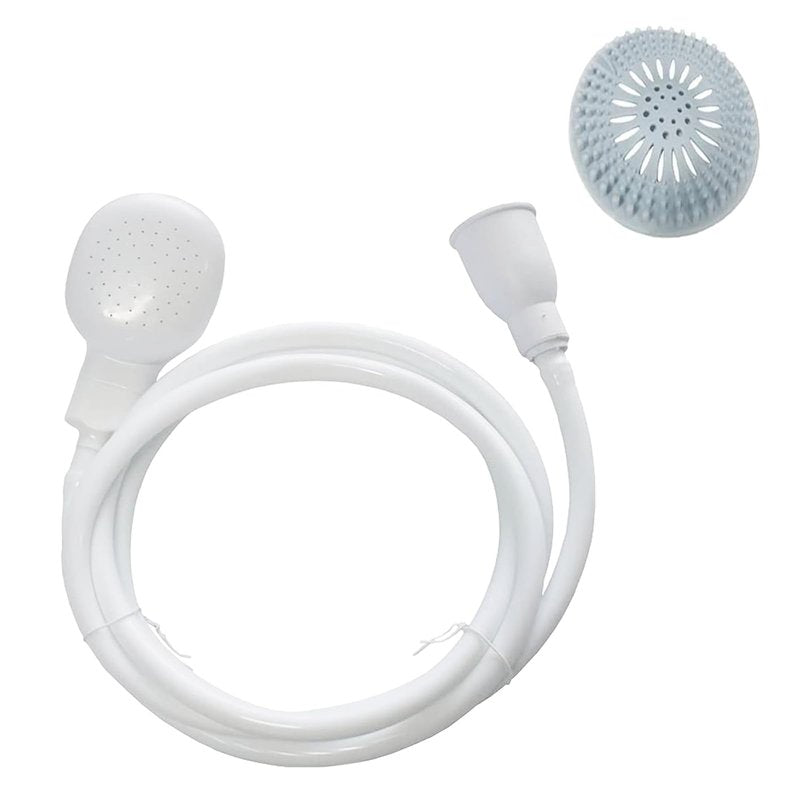 2m/6.56Ft Sink Hose Sprayer,Shampoo Sprayer Handheld Hose Shower Head Spray Hose with Hair Catcher Drain Strainers for Bathing Baby,Pets Shower,Washing Hair,Rinsing Vegetables,Utility Sink