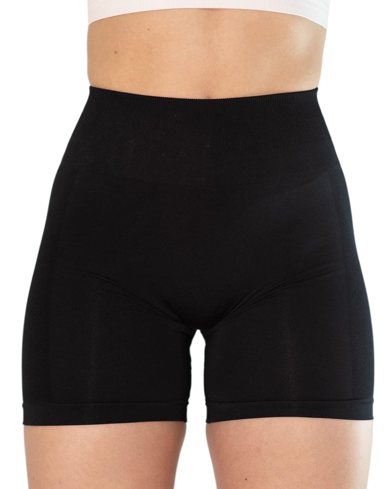 AUROLA Intensify V2.0 Women's Workout Shorts Athletic Running Shorts, Seamless High Waist Sport Gym Yoga Shorts 3.6 Black