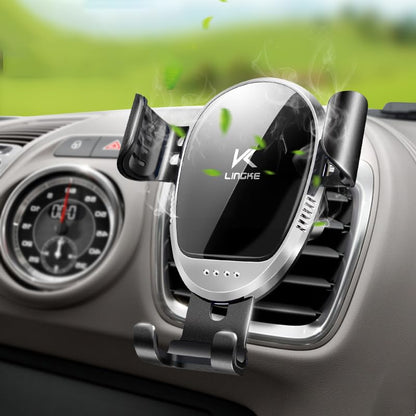 Cell Phone Car Holder Sensing Car Holder, 2024 Upgraded Best Car Air Vent Phone Holder Military Grade Shockproof Air Vent Phone Holder for All Phones (Blue)