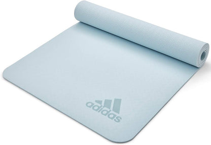 adidas Premium Yoga Mat, Firm-Density Workout Mat, 5 mm