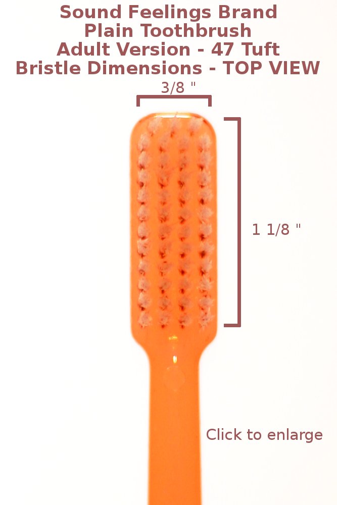 Sound Feelings Toothbrush - Basic, EXTRA HARD, 4-Pack, Adult - Smokers