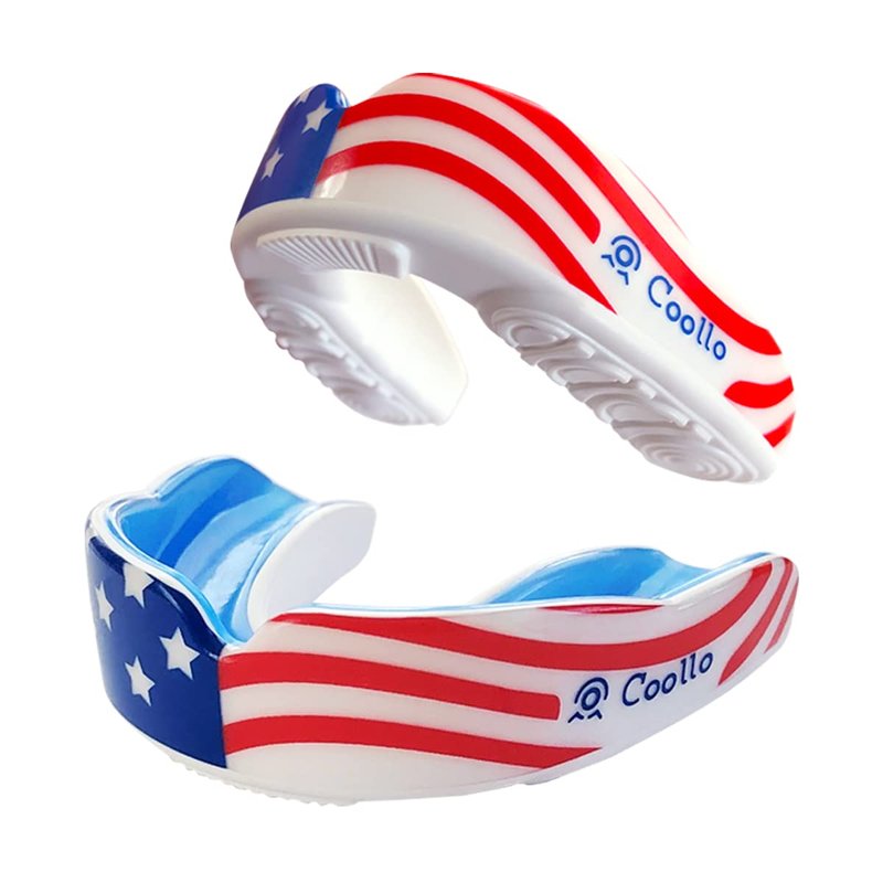COOLLO SPORTS Boil and Bite Mouth Guard (Youth & Adult) Custom Fit Sport Mouthpiece for Football, Hockey, Rugby, Lacrosse,Boxing,MMA(Free Case Included)