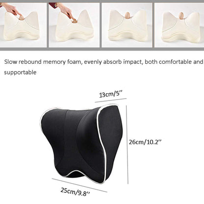 ZATOOTO Car Neck Pillow - Memory Foam Car Headrest Pillow, Car Neck Pillows for Driving, Neck Support for Adult and Child, Black
