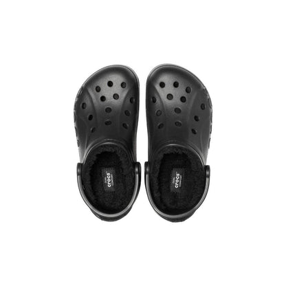 Crocs Unisex Baya Lined Clog, Black, 5 UK Men 6 UK Women