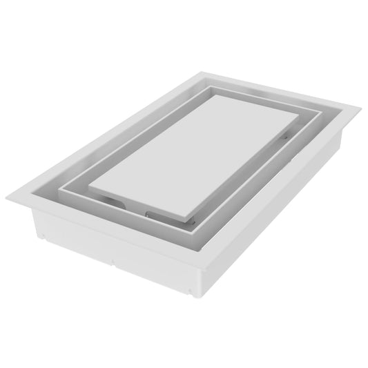 Fittes Framed Wall Vent [Lite+] - 6"x10" - Cotton White - 1 Pack
