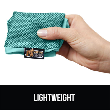 GORILLA GRIP Packing Cubes, Travel Essentials for Suitcase, Mesh Organizer Bags for Clothes Toiletries Shoes and Laundry, Luggage and Carry On Airplane Accessories, Traveling Must Have 3 Set Turquoise