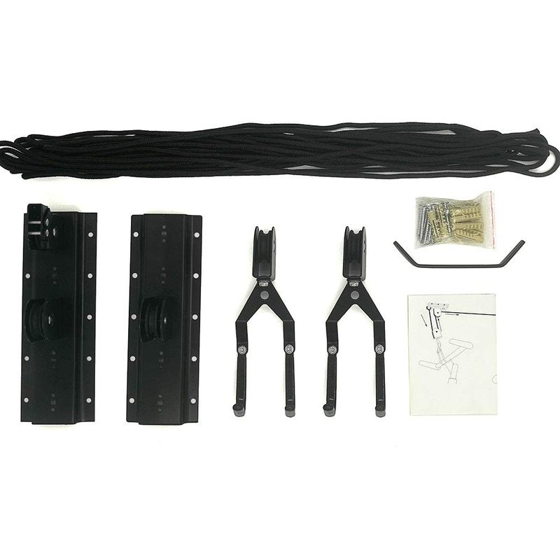 Bike Lift Hoist for Garage Ceiling, Heavy Duty Ceiling Mountain Bicycle Hanger Pulley Rack 100 lb Capacity