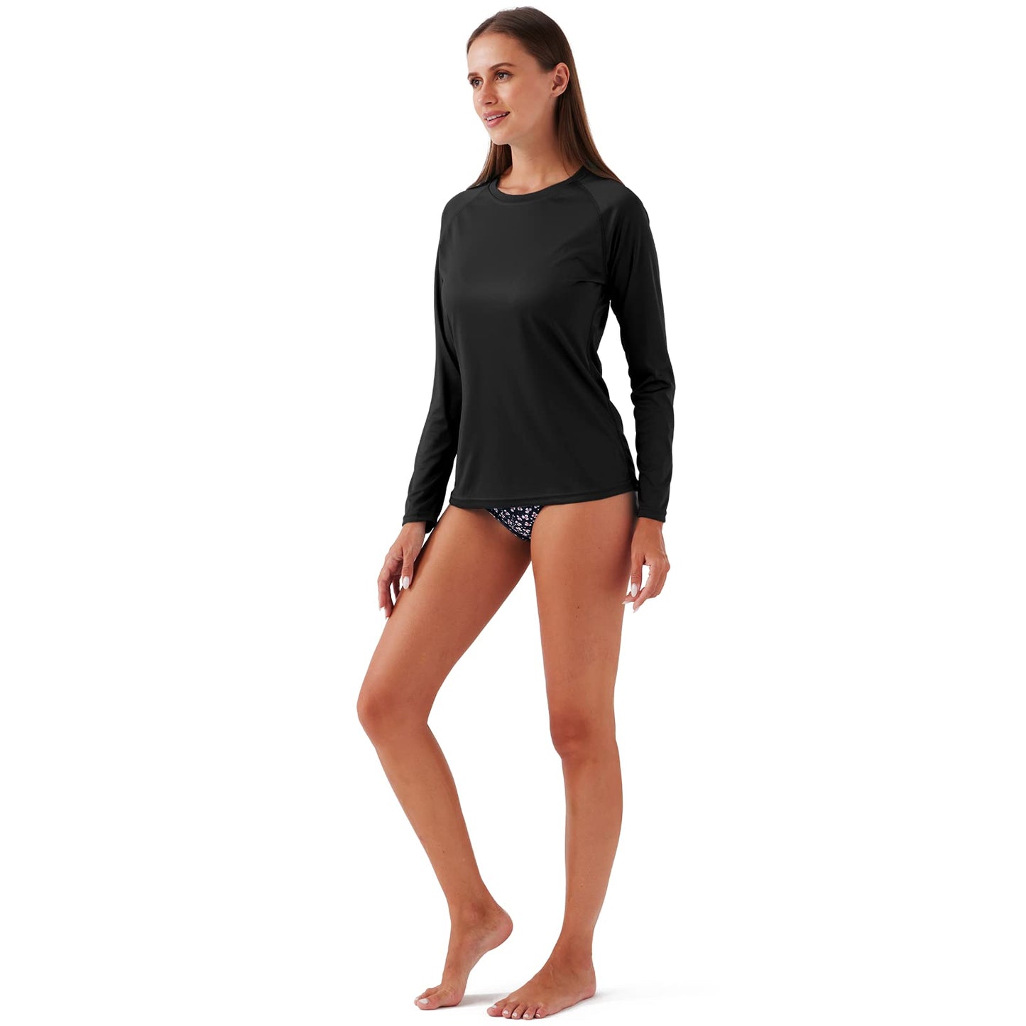 NAVISKIN Women's UPF 50+ Sun Protection Long Sleeve Shirts Rash Guard Shirts Quick Dry Lightweight Hiking Shirts