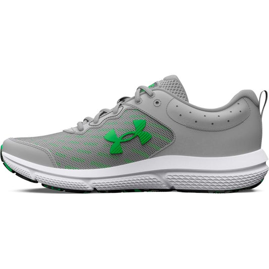 Under Armour Men's Charged Assert 10 Shoes, (103) Mod Gray/Mod Gray/Green Screen, 13 X-Wide