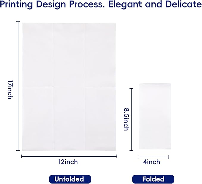 1000 Pack Disposable Bathroom Napkins Hand Towels