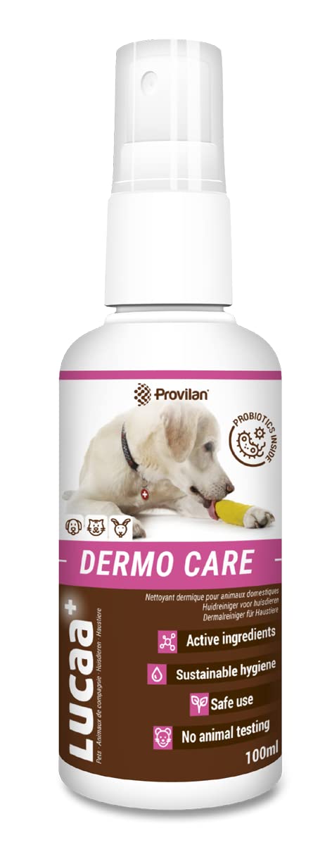LUCAA+ Pets Wound Care 100 ml | Injury Cleaner for Dogs/Cats with Probiotics | Bio, Vegan & Natural