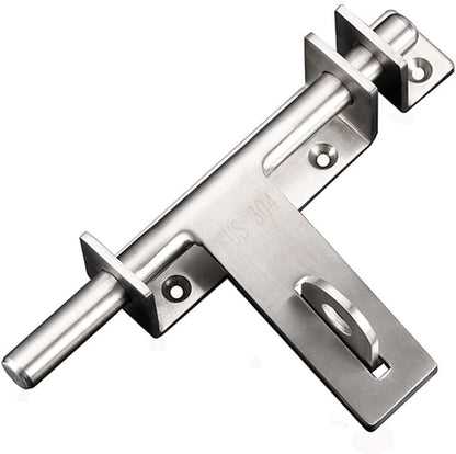 DINGCHI Sliding Bolt Security Lock Throw Lock Heavy Duty 304 Stainless Steel Barrel Door Bolt with Hole Brushed Finish