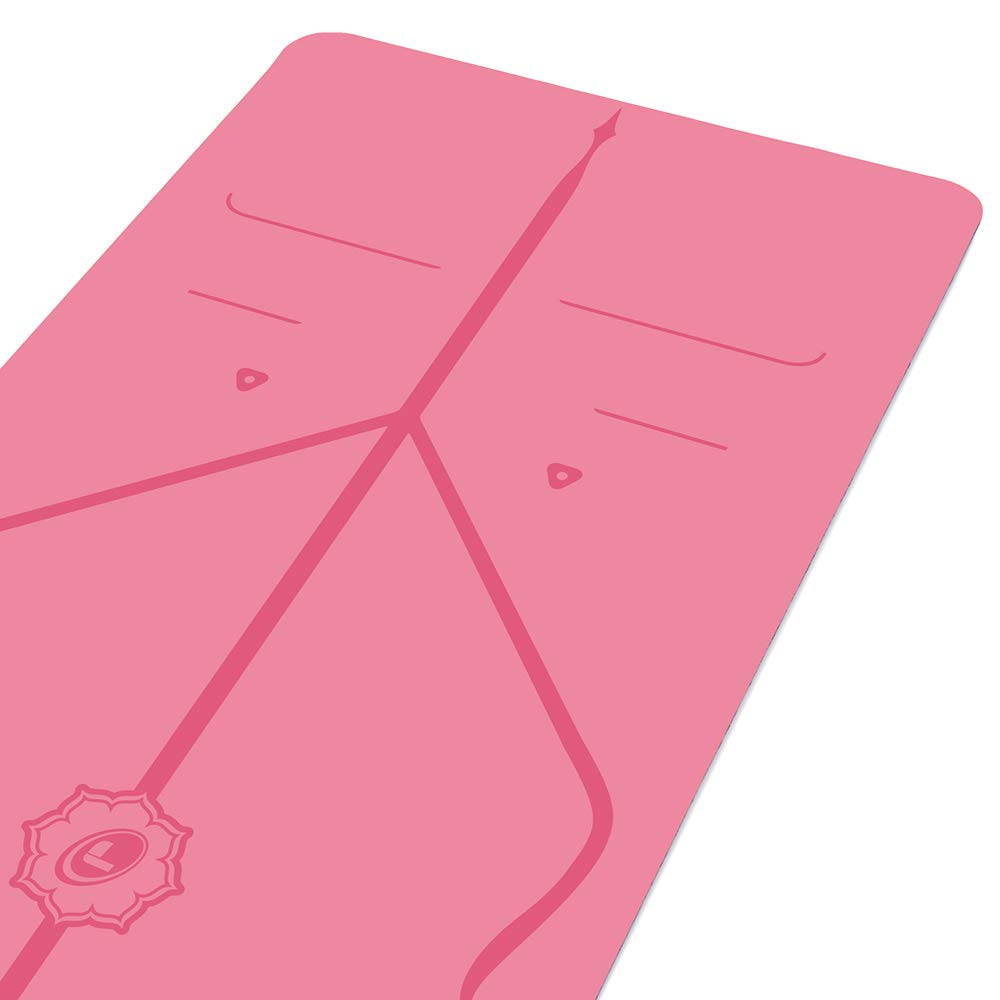 Liforme Travel Yoga mat – Patented Alignment System, Warrior-Like Grip, Non-Slip, Eco-Friendly, Ultra-Lightweight and Sweat Resistant, Made with Natural Rubber