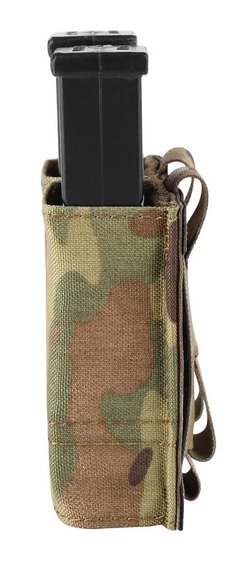 KRYDEX Double Pistol Mag Pouch Nylon 9mm with Quick Release Kydex Magazine Pouch Insert (Multicam)