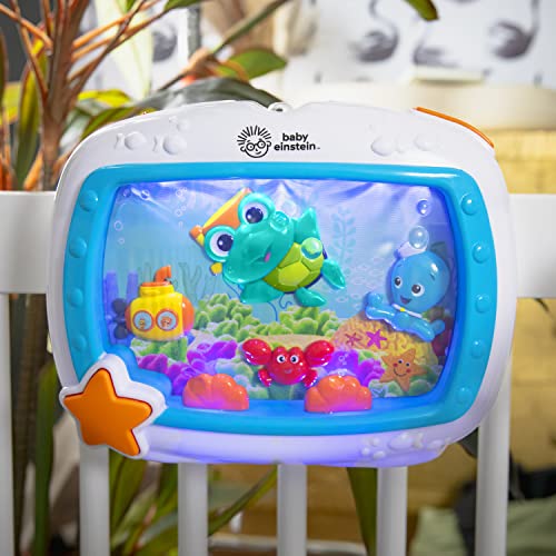 Baby Einstein Sea Dreams Soother, Crib Toy with Remote, Baby Sleep Aid, Calming Lights & Melodies, Newborn and Up
