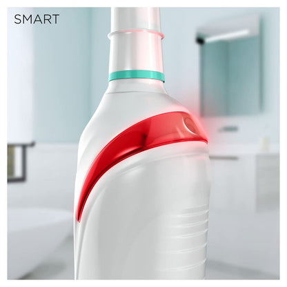 Oral-B Smart 4 Electric Toothbrushes For Adults, Mothers Day Gifts For Her / Him, App Connected Handle, 2 Cross Action Toothbrush Heads, 3 Modes with Teeth Whitening, 2 Pin UK Plug, 4000N, White