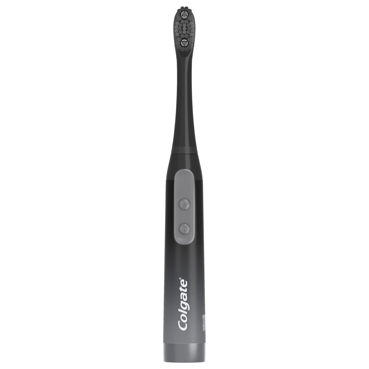 Colgate 360 Vibrate Charcoal Battery Operated Toothbrush Pack, Soft with 1 AAA Battery Included, Black, 2 Count