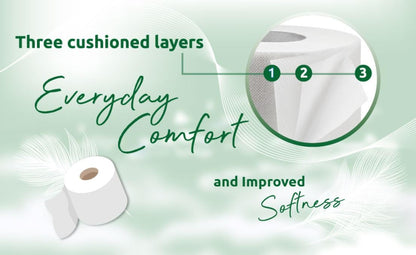 Phoenix Toilet Rolls – 60 Pack | 3 Ply Aloe Vera Scented Toilet Paper | Bulk Buy, Soft, Quilted, Sustainably Sourced, Eco- Friendly Luxury Bathroom Tissue