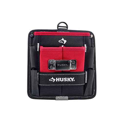 HUSKY 7 in. 3 Pocket Tape SpunTuff heavy-duty water-resistant Tool Storage Tool Belts and Pencil Pouch