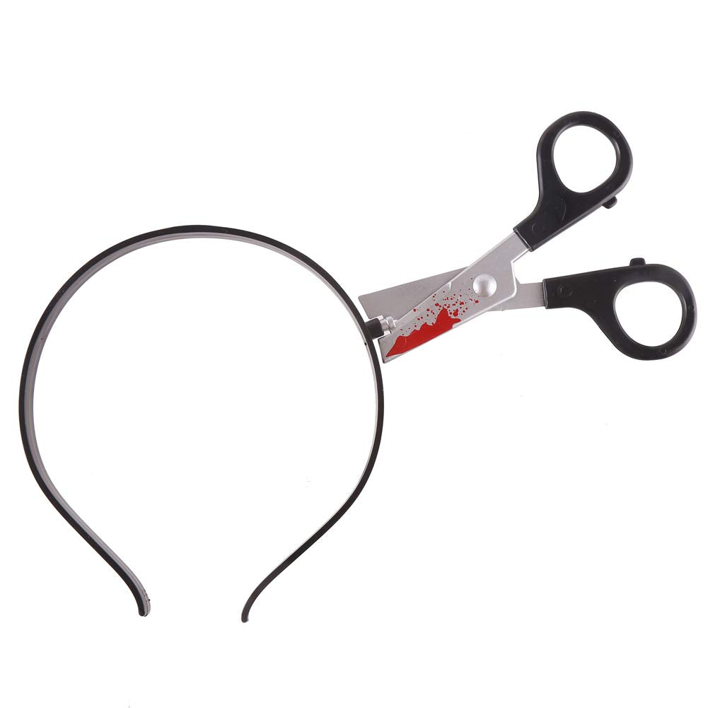 CCINEE 4 Pieces Halloween Costume Headbands, Scary Knife Headband Accessory Horrible Funny Photo Prop for Haslloween Party Favors
