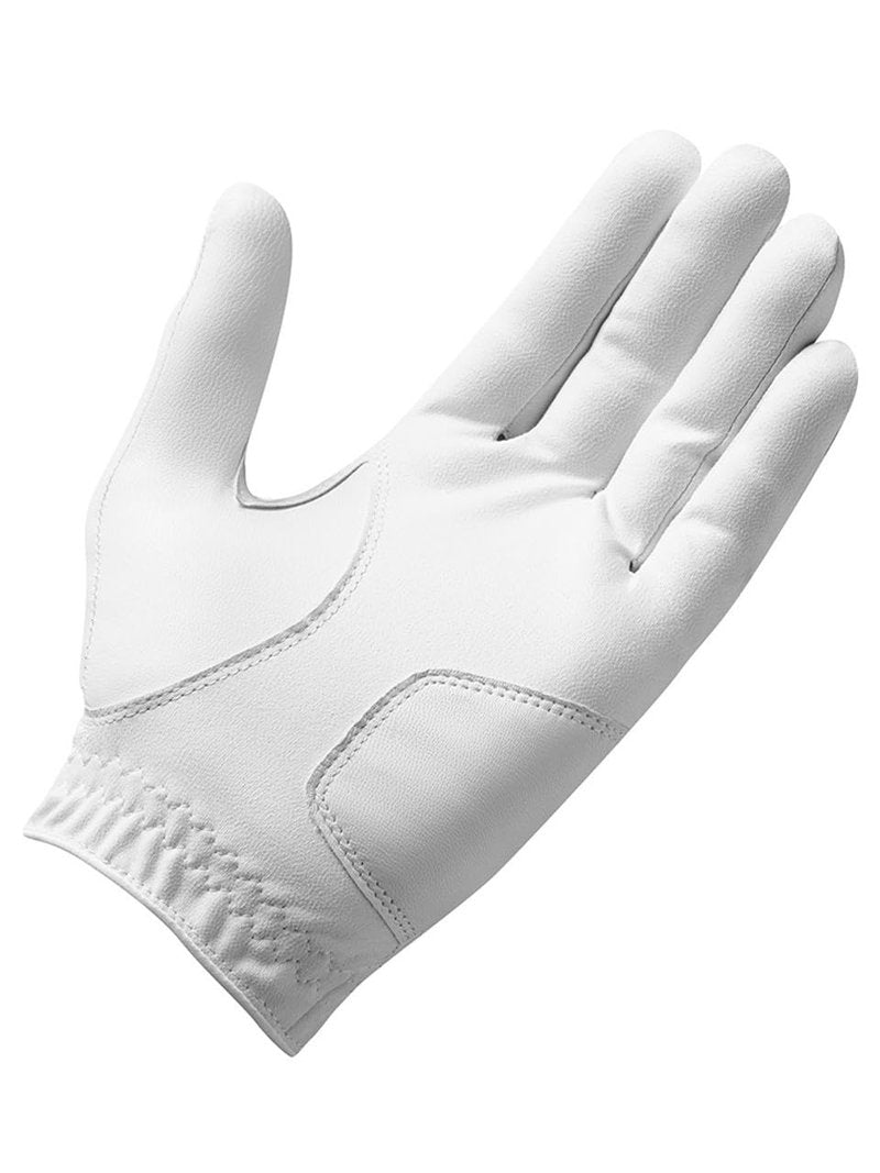 TaylorMade Golf STRATUS TECH GLOVE (WHITE, LEFT HAND, LARGE), WHITE(LARGE, WORN ON LEFT HAND)