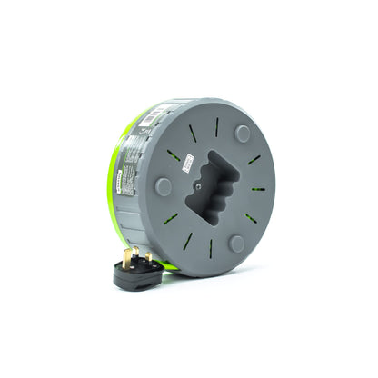 STATUS 2 Socket Cable Reel,10m Green Outdoor Extension Lead, Heavy Duty, 13 Amp, Thermal Cut Out Overload Protection, Ideal for Garden Power Tools,DIY Use, Workshop (S13A10MCR3)
