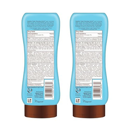 Hawaiian Tropic Everyday Active Lotion Sunscreen SPF 30, 8oz Twin Pack | Broad Spectrum, Oxybenzone Free Sunblock, 8oz Each