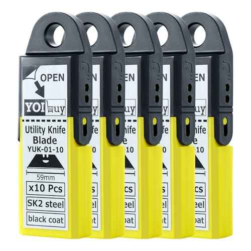 Replacement Blades for Scraper Cutters, 10pcs Case X5, SK2 Material, Black Rust Prevention, Heat Treated (50pcs)