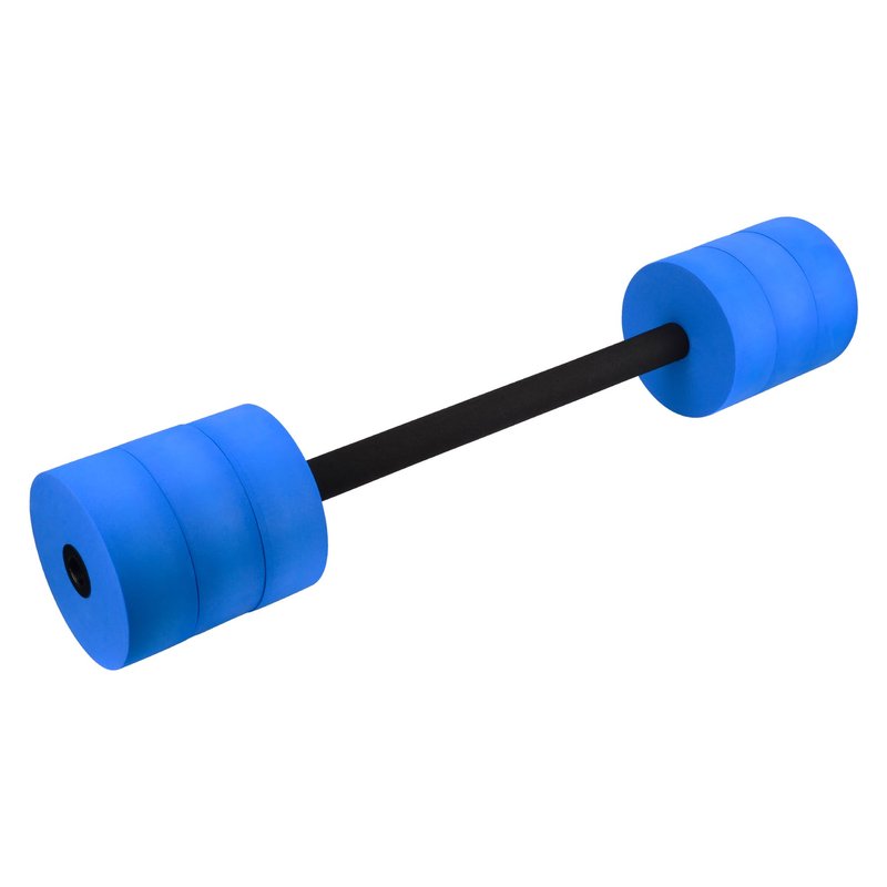 Hikeen Aquatic Exercise Dumbbells Water Dumbbell Pool Resistance Aquatic Fitness Barbells High-Density EVA Foam Pool Weights Dumbbells, for Water Aerobics Weight Loss (1 Blue Long barbell)