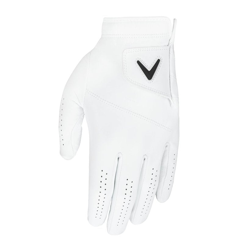 Callaway Golf Tour Authentic Glove (Standard, Medium/Large, White, Worn on Left Hand)
