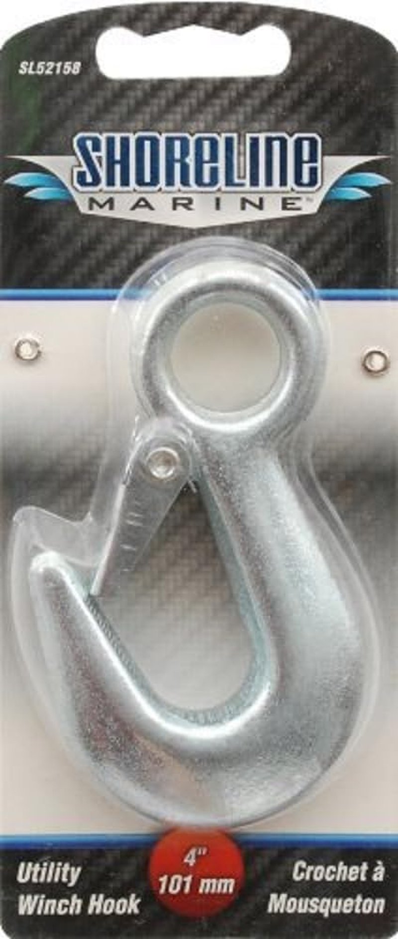 Shoreline Marine Plated Utility Winch Hook, 4-Inch